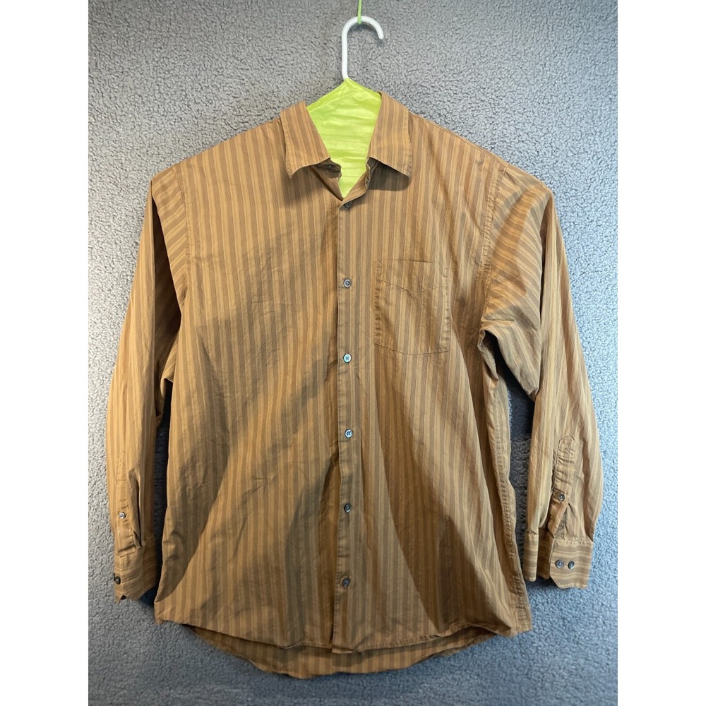 Banana Republic Mens Stripe Long Sleeve Button Shirt Men's Large